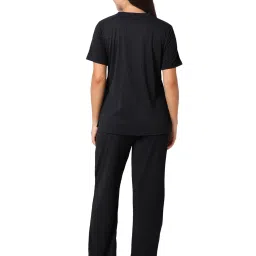 Smarty Pants Black Cotton T-Shirt With Pyjamas image 2