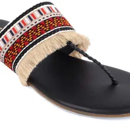 W Women's Multicolor T-Strap Sandals image 4