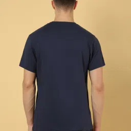 Wrangler Blue Cotton Regular Fit T-Shirt image 2