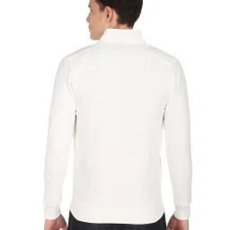 Arrow Sport Off-White Cotton Regular Fit SweatShirt image 2