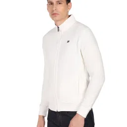 Arrow Sport Off-White Cotton Regular Fit SweatShirt image 3