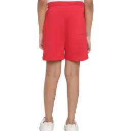Octave Kids Brick Red Cotton Printed Shorts image 2