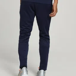 Puma Blue & White Regular Fit Colour Block Sports Trackpants image 2