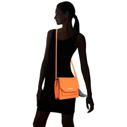 Sugarush Perth Brunt Orange Solid Medium Sling Handbag image 2