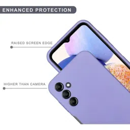 Sprig Liquid Silicone Back Cover for Samsung Galaxy A14 (Purple) image 4