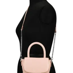 Fastrack Pink Solid Small Satchel Handbag image 2