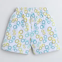 Bumzee Kids Red & Grey Printed T-Shirt with Shorts image 2