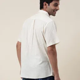Fabindia Ecru Comfort Fit Shirt image 2