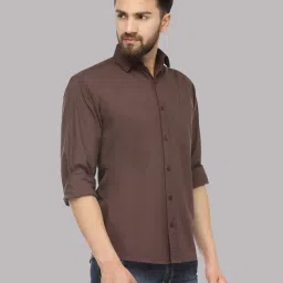 Jainish Brown Regular Fit Shirt image 3