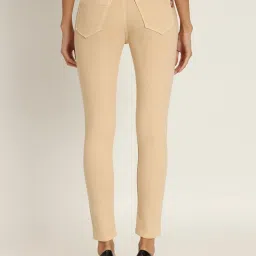 Angelfab Beige Cotton Skinny Fit High Rise Jeans image 2