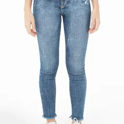 FOREVER 21 WOMEN MID WAIST SKINNY FIT REGULAR LENGTH JEANS image 1