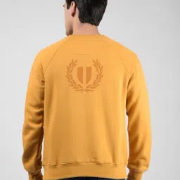Numero Uno Ochre Regular Fit Printed Sweatshirt image 2
