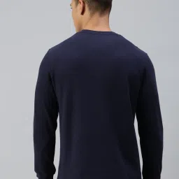 Sporto Navy Regular Fit Crew T-Shirt image 2