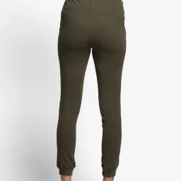 Wildcraft Olive Printed Mid Rise Joggers image 2