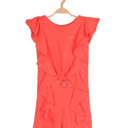 Peppermint Kids Pink Solid Playsuit image 1