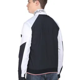 Arrow Sport Blue Regular Fit Colour Block Jacket image 2