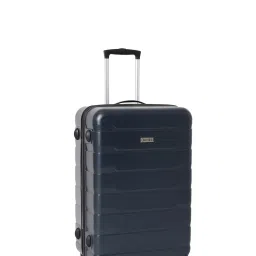 Cantabil Navy Blue 8 Wheel Textured Small Hard Cabin Trolley - 51 cm image 4