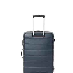 Cantabil Navy Blue 8 Wheel Textured Small Hard Cabin Trolley - 51 cm image 3