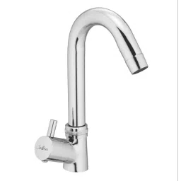 Jabra Swan Neck Tap (L) Flora Series Brass Chrome Finish Deck Mount Silver-image-34