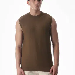 Jack & Jones Brown Cotton Regular Fit T-Shirt-picture-37