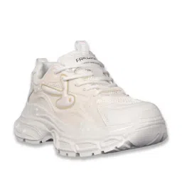 Jove Women's White Casual Sneakers image 3