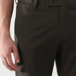 Arrow Brown Regular Fit Trousers image 5