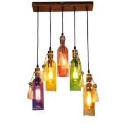 DecorativeRay Multicolor Iron Ceiling Light - Set of 1 image 3