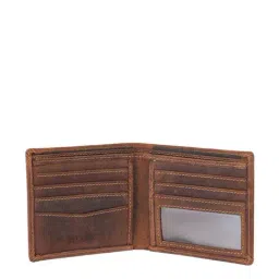 Alvaro Castagnino Brown Leather Bi-Fold Wallet for Men image 3