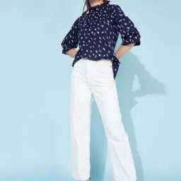 SELVIA Blue Printed Top-picture-31