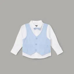 Juniors by Lifestyle Boys Blue Cotton Shirt-picture-21
