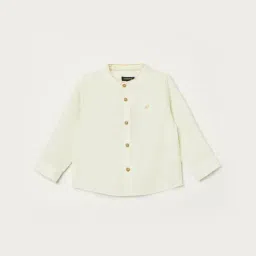 Juniors by Lifestyle Boys Green Cotton Shirt-picture-18