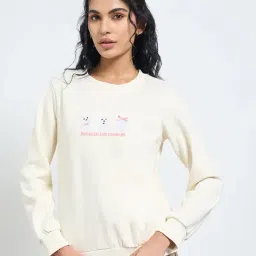 Dreamz By Pantaloons White Relaxed Fit Printed Sweatshirt-image-52