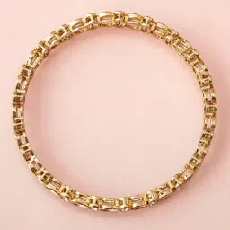 Rubans Set Of 4 Gold-Tone Plated White Bangles for Women image 4