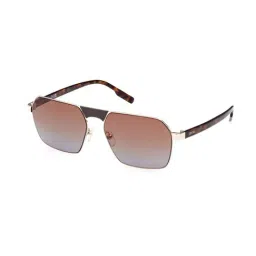 Ermenegildo Zegna Brown UV Protection Aviator Sunglasses for Men-picture-11