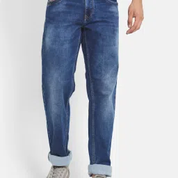 Octave Blue Regular Fit Lightly Washed Jeans image 1