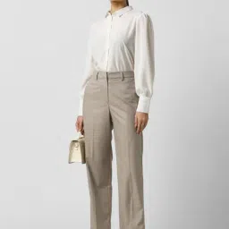 Van Heusen Beige Formal Trousers image 4