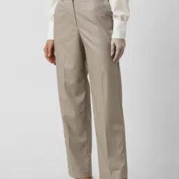 Van Heusen Beige Formal Trousers image 3