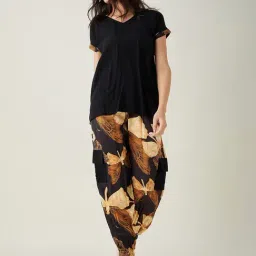 The Kaftan Company Black Printed Top With Lounge Pants-picture-40