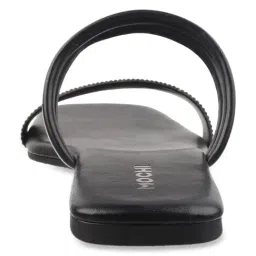 Mochi Women's Black Casual Sandals image 5