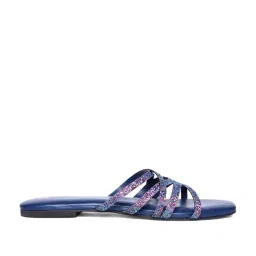 W Women's Wblake Navy Cross Strap Sandals image 1