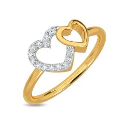 Kisna Diamond & Gold Jewellery Sahara 14k (585) Diamond & Gold Ring For Women-picture-0