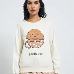 Dreamz By Pantaloons White Relaxed Fit Printed Sweatshirt-image-19