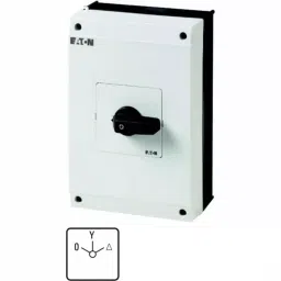 EATON 3P 3 Position 60° Star Delta Cam Switch, 690 V AC, 63A, Short Thumb Grip Actuator, 222515 T5B-4-24/I4-image-16