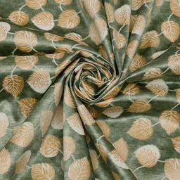 THE CONVERSION Green & Gold-Toned Floral Printed Door Curtain image 3