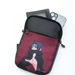 Bewakoof Naruto Merchandise Maroon Printed Small Cross Body Bag-picture-25