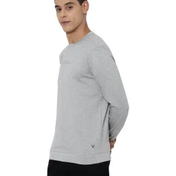 Allen Solly Grey Cotton Regular Fit Logo Printed Sweatshirt image 3