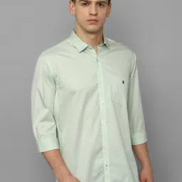 Louis Philippe Sport Green Cotton Slim Fit Shirt-image-55