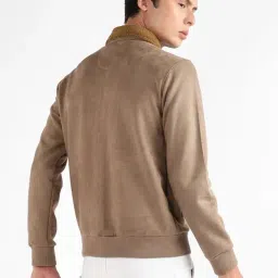 Campus Sutra Beige Cotton Regular Fit Jacket image 2