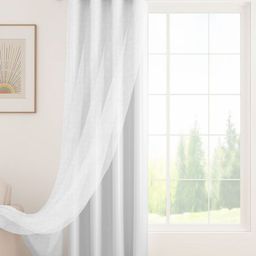 Story@home White Blackout & Sheer Long Door Curtain 9 Feet-picture-9