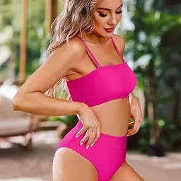 LUXESTYLE Strapless Swim Bikini Set image 2